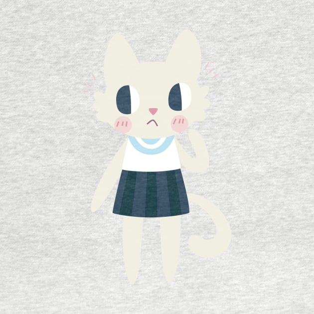 Sailor Fuku Cat by clairestamper